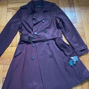 Ralph lauren dark red coat